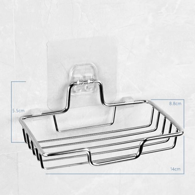 Kệ Dán Tường Đựng Xà Bông Inox 304, Kệ Đựng Xà Bông Inox 304 Dán Tường Siêu Chắc
