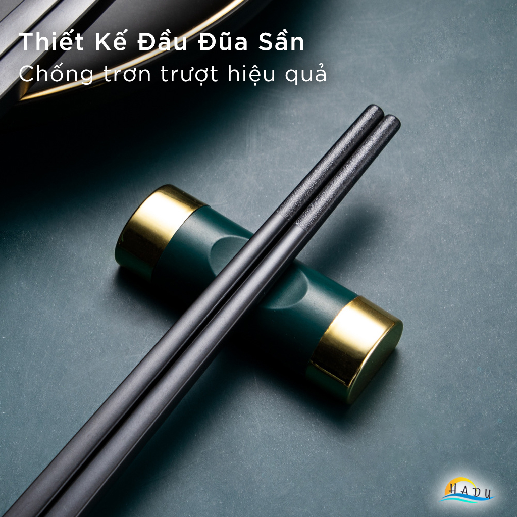 Đũa Ăn Cơm Cao Cấp Chống Mốc Kiểu Nhật Bản Đẹp Hình Song Ngư Nhiều Màu Sợi Thủy Tinh Chịu Nhiệt HADU