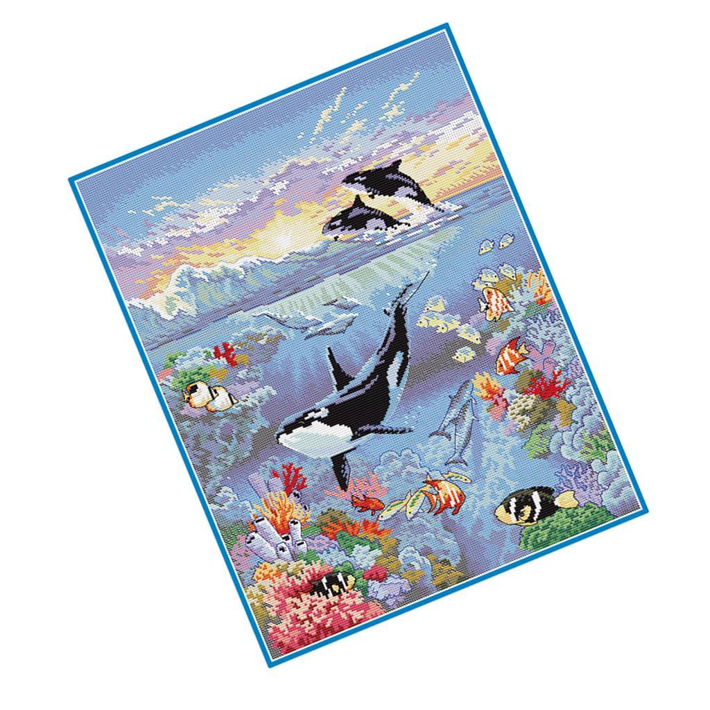 Stamped Cross Stitch Kits For Kids Embroidery 11 Counted