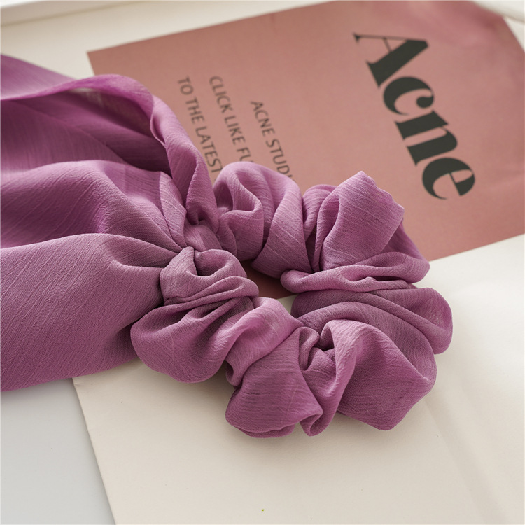 Dây buộc tóc Scrunchies lụa dáng dài dễ thương HD78