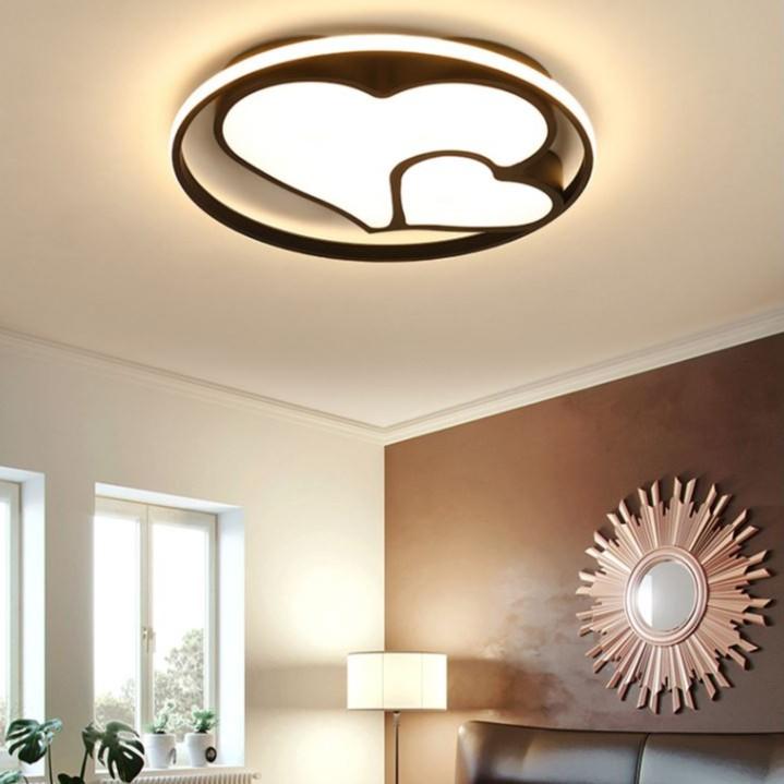 Đèn trần  trang trí nội thất hiên đại với 3 chế độ ánh sáng - kèm điều khiển từ xa - .