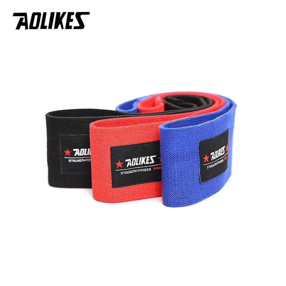 Dây đàn hồi kháng lực AOLIKES A-3603 tập cơ mông đùi chân không trơn trượt hip resistance bands
