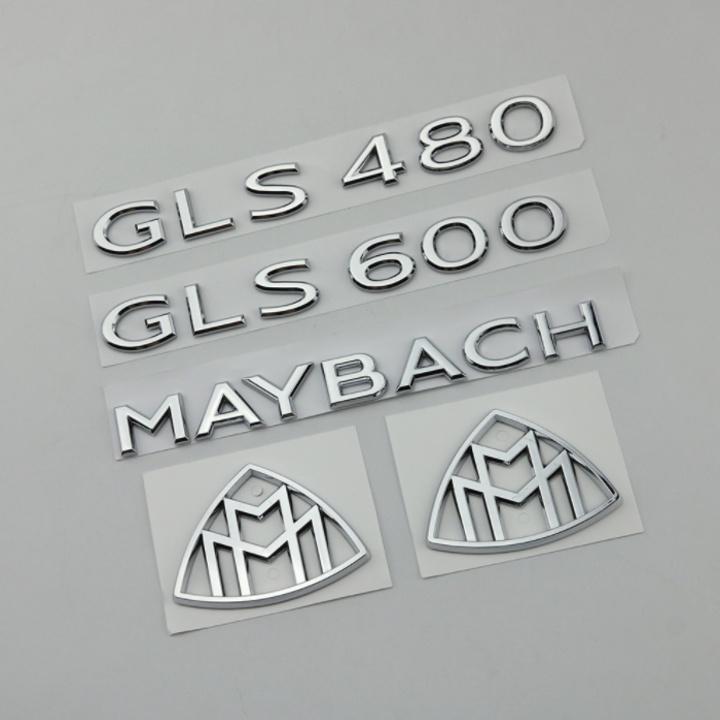 Decal tem chữ Maybach dán trang trí đuôi xe ô tô - Mã: G80709