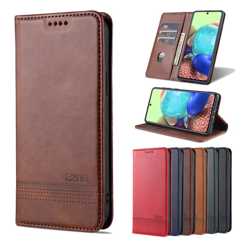 Ốp điện thoại bằng da dạng gập từ tính cho Samsung A12 A32 A42 A52 A72 A02S M02 F02S