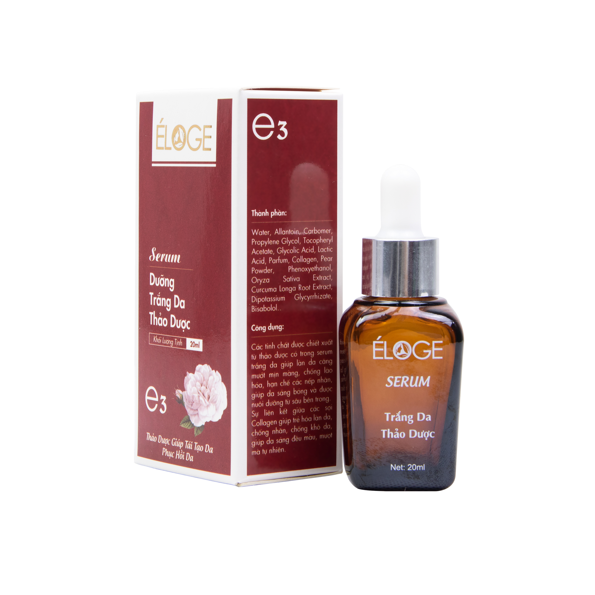 SERUM DƯỠNG TRẮNG DA ELOGE E3 - KHẢ TÂM - TRẮNG DA, SẠCH NÁM