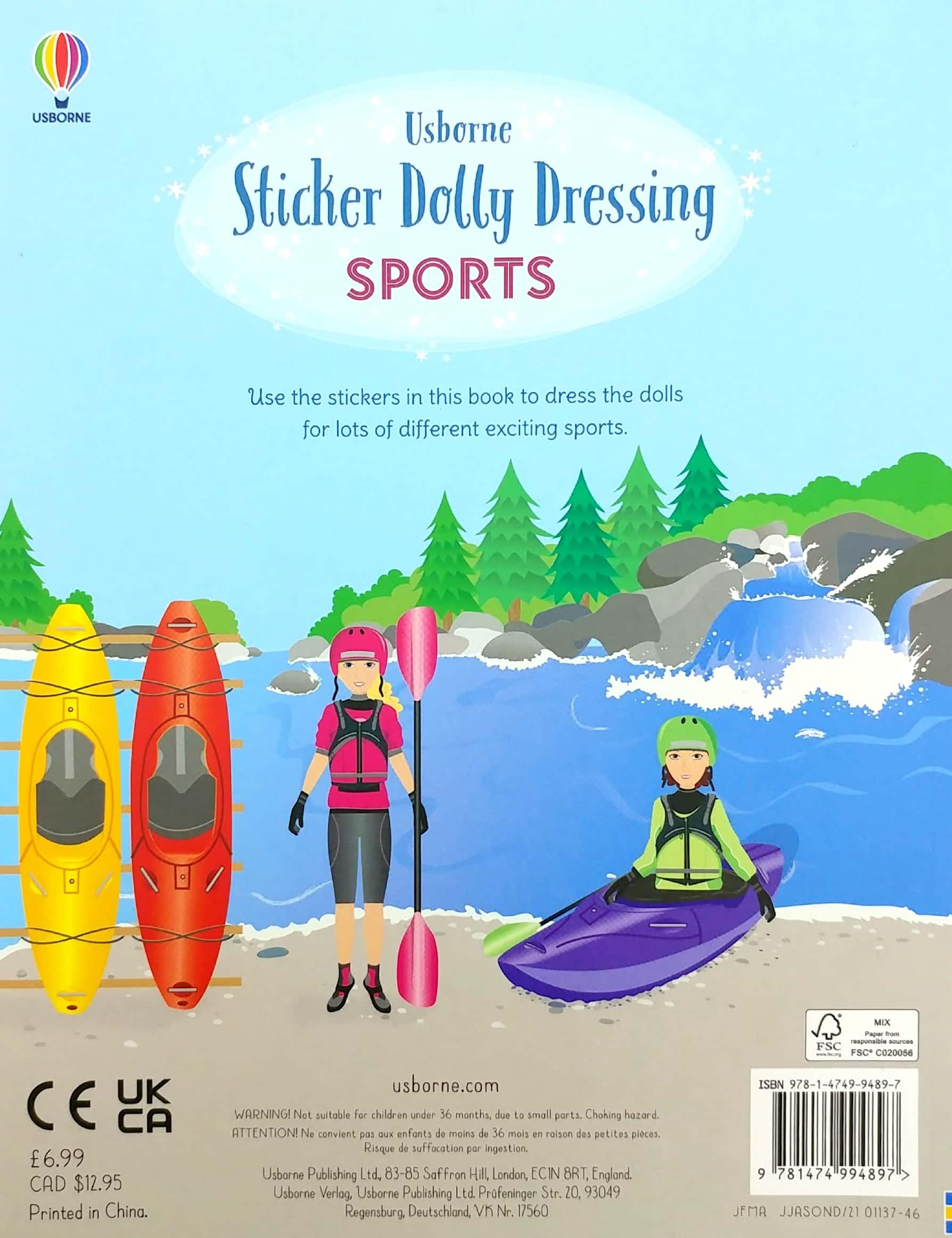 Sticker Dolly Dressing Sports
