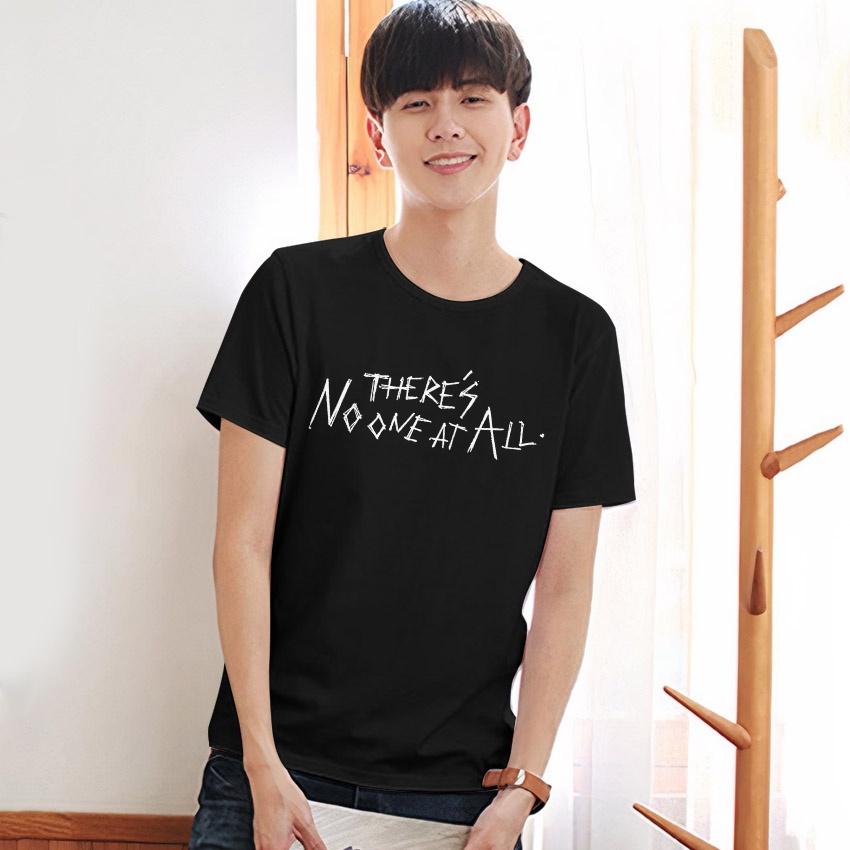 Áo thun, áo phông in hình nam nữ form rộng in hình sau lưng anh có ai kìa-TNOA001