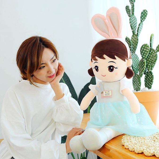 Búp bê tai thỏ , quà tặng cho bé size 60-80-1m