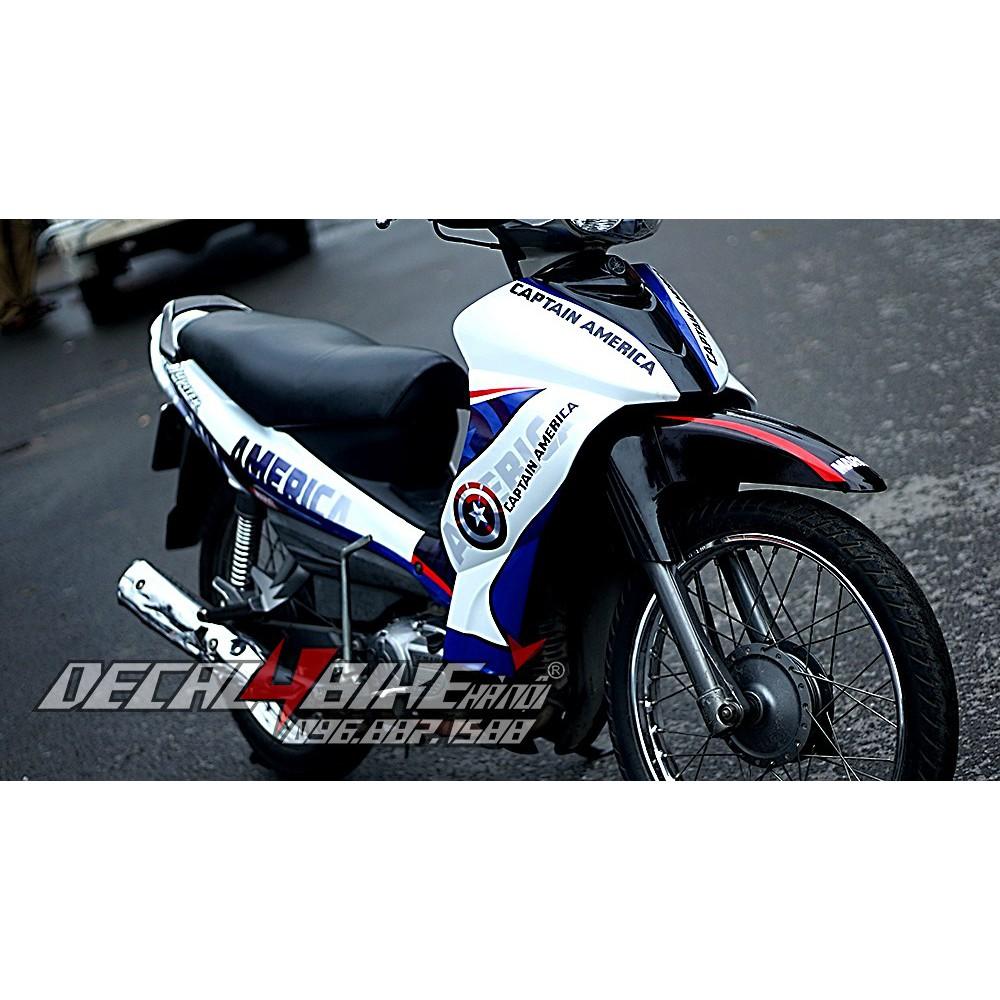 Tem trùm xe dành cho JUPITER MX CAPTAIN AMERICAN