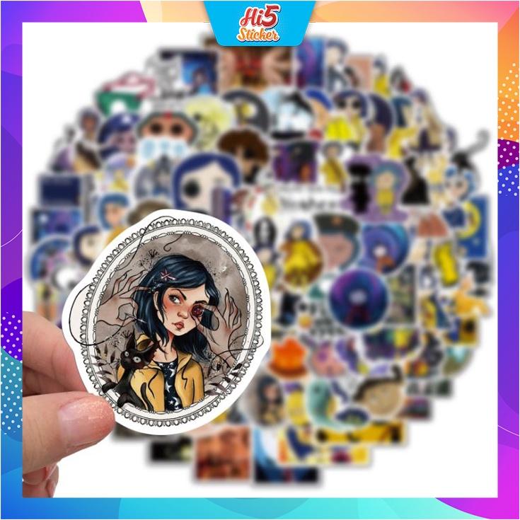 Sticker Hình Dán Trang Trí Cô Bé Coraline ms#240