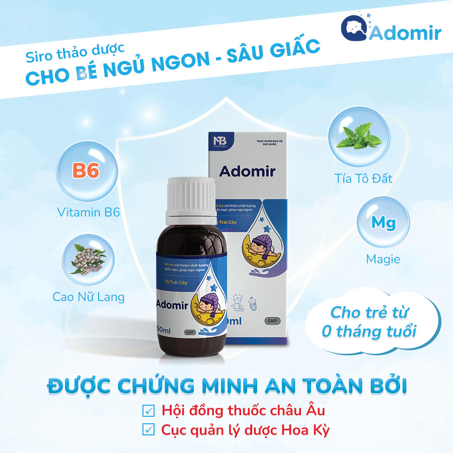 Adomir - Giúp Bé Ngủ Ngon. Hộp 50ml