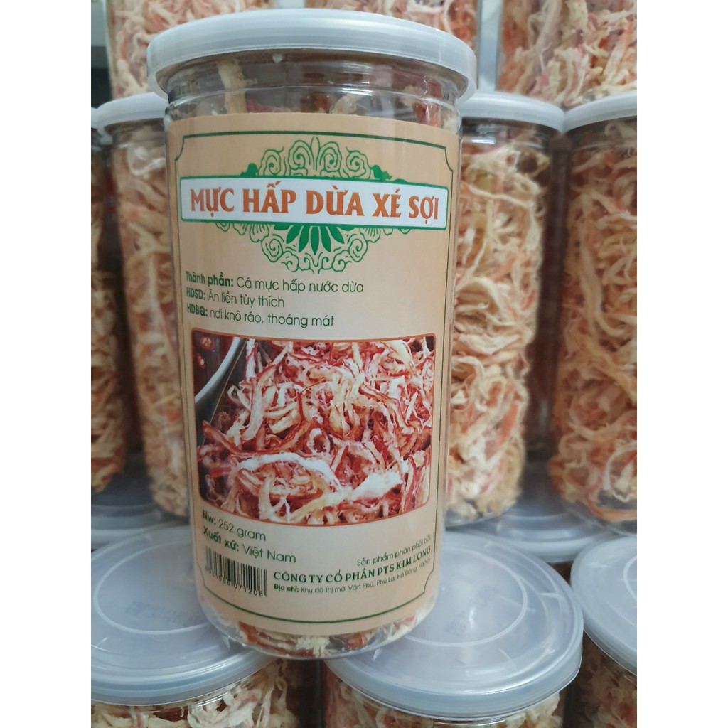 Mực hấp dừa xé sợi 252g