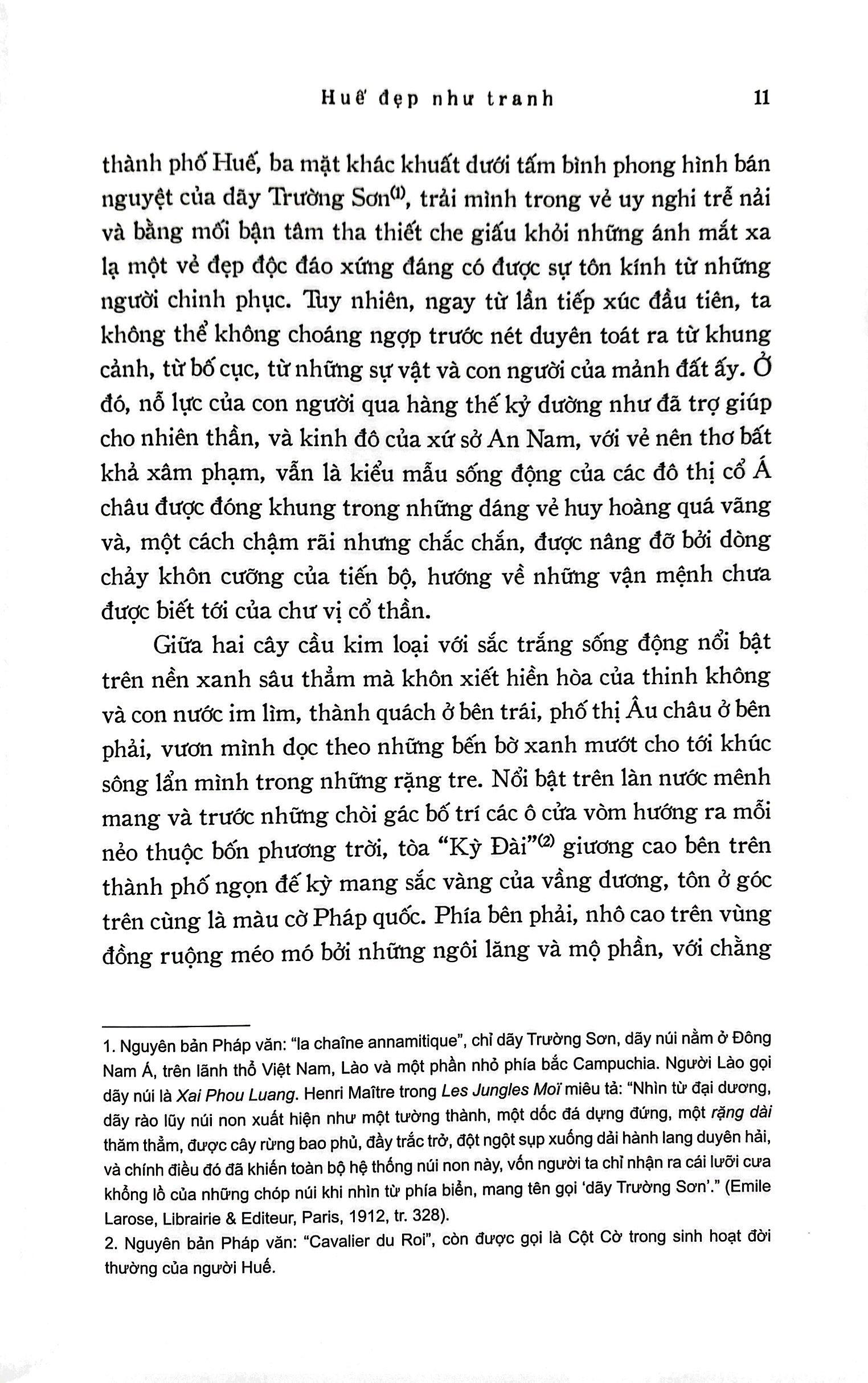 Huế Đẹp Như Tranh - Hué Pittoresque - Bìa Cứng