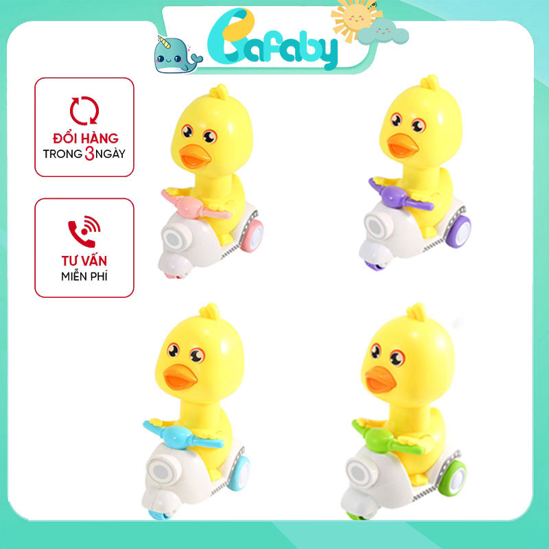 Đồ Chơi Con Vịt Đi Xe Máy Ngộ Nghĩnh Đáng Yêu Cho Bé Ấn Là Chạy