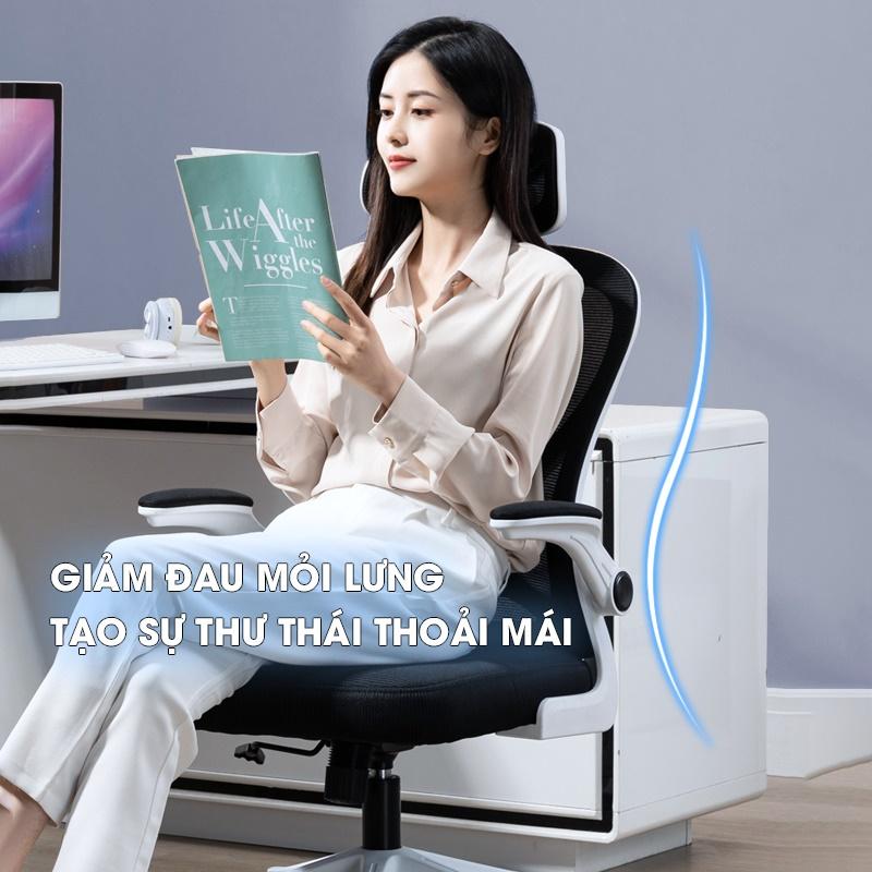 Ghế xoay văn phòng Công thái học IDOBI VL2238 ngả lưng tốt, lưới thoáng mát, đệm êm ái