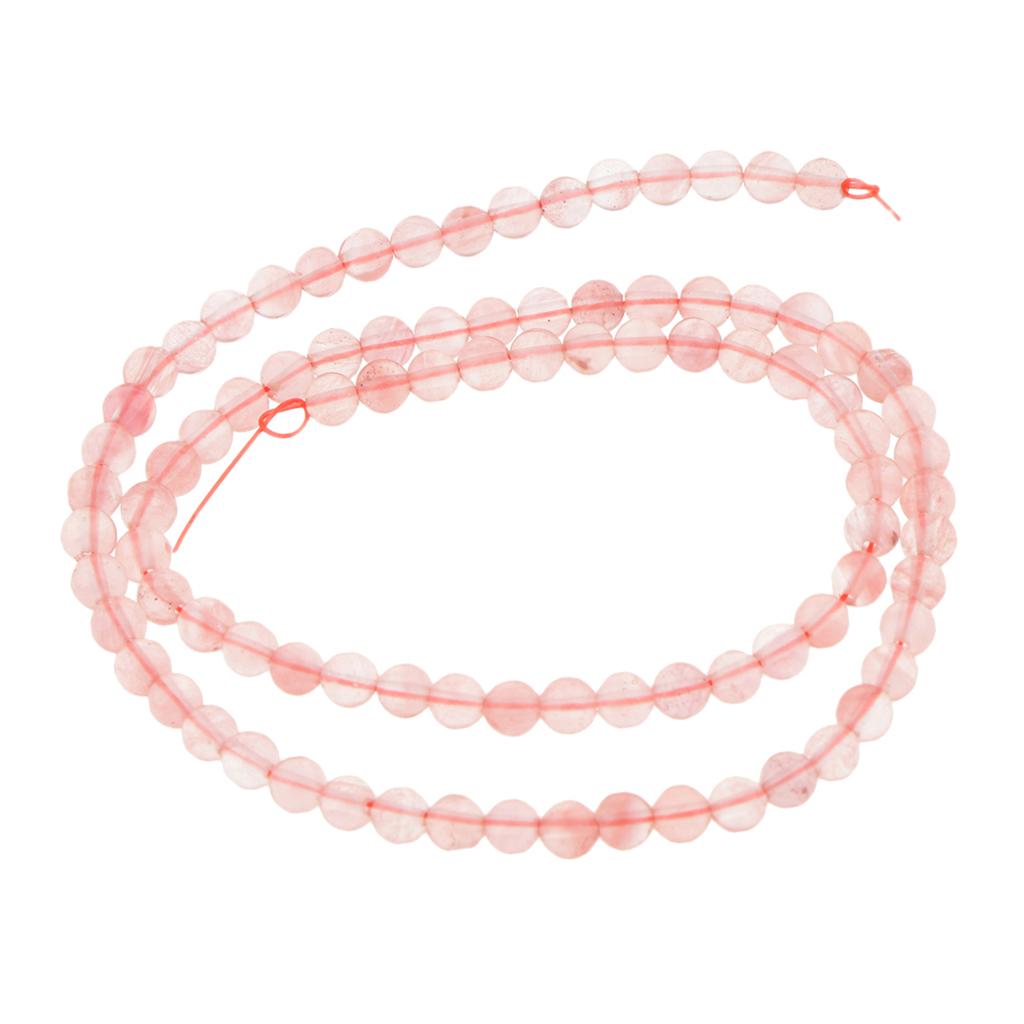 Hand-Made Crystal Gemstone Round DIY Loose Beads Jewelry Making Strands 4mm