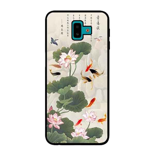 Ốp Lưng in cho Samsung Galaxy J6 Plus 2018 mẫu Tranh Cá Koi - Hàng Chính Hãng