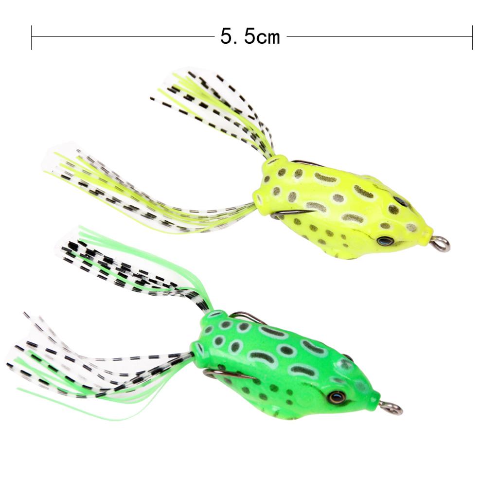 22x Fishing Lure Kit Set Frog Minnow Buzz Bait Hook for Freshwater Saltwater