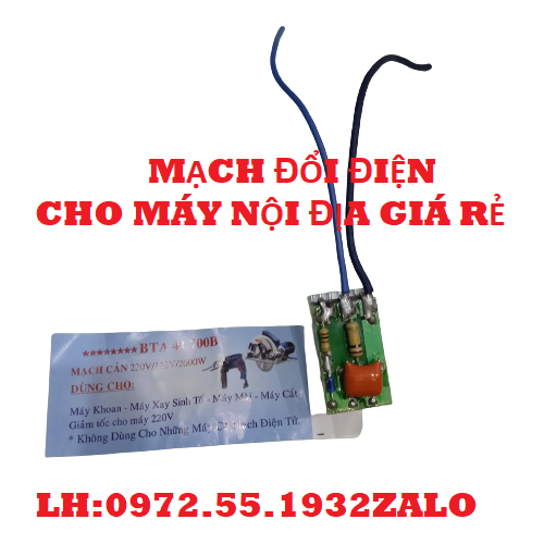 Mạch đổi điện áp xuống 110v gắn trong máy cho hàng nội địa-1 mạch