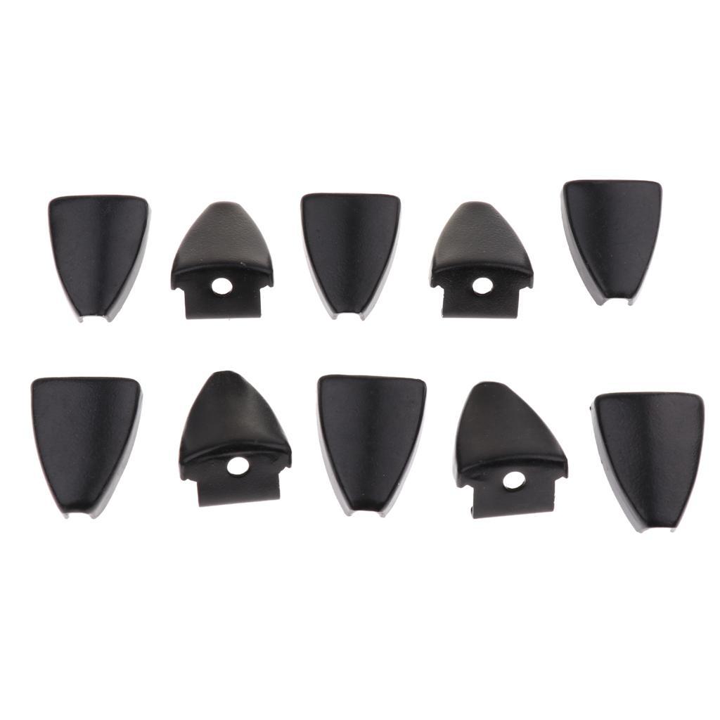 2X 10pcs Black Iron Drum Claw Hook 6.3mm Hole for Bass Snare Drum Parts