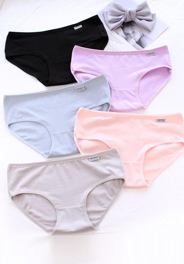 Combo 10 quần lót nữ cotton dáng trơn QL013