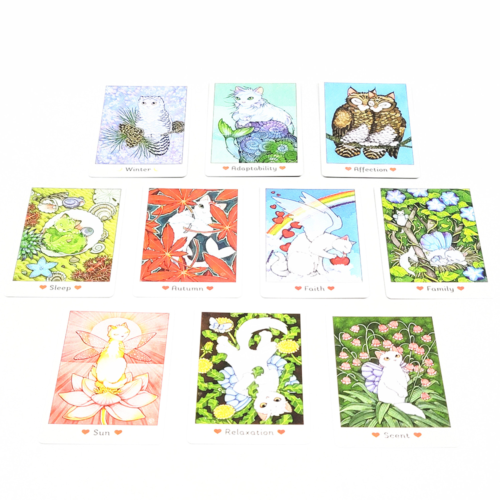 Bộ bài Affirmations of the Fairy Cats Deck 41 Lá bài Chú mèo tiên tri chữa lành tâm hồn