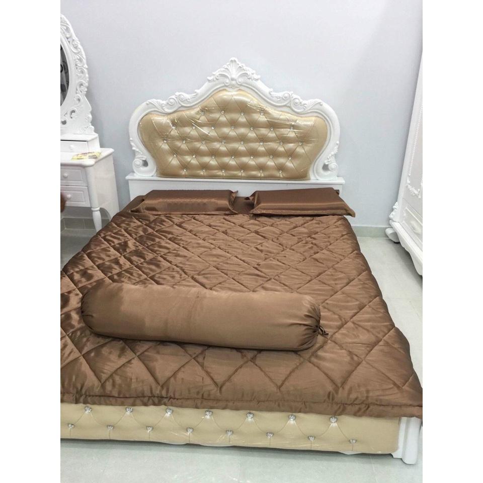 [ BỘ 5 MÓN ] CHĂN DRAP CAO CẤP VẢI PHI LỤA JEJUBEDDING