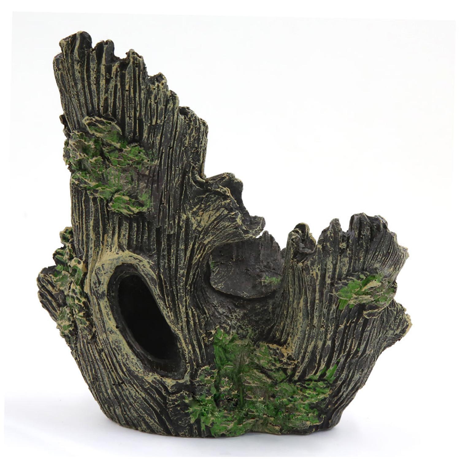 Đồ trang trí hồ cá hình thân cây gỗ bằng nhựa