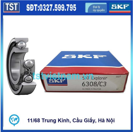 Vòng bi bạc đạn SKF 6308/C3