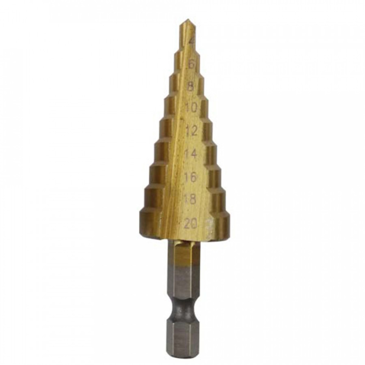 Mũi khoan bước tháp titanium 4-20mm, khoan sắt, khoan hợp kim