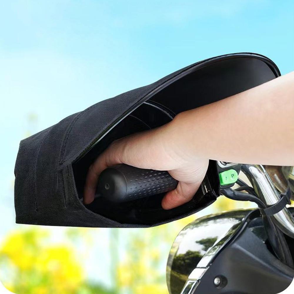 Xe Máy E-Xe Đạp Tay Lái Găng Tay Hở Ngón Mùa Hè Chống Gió Chống Nước Găng Tay Chống Nắng Thoáng Khí Handguard Đi Xe Phụ Kiện