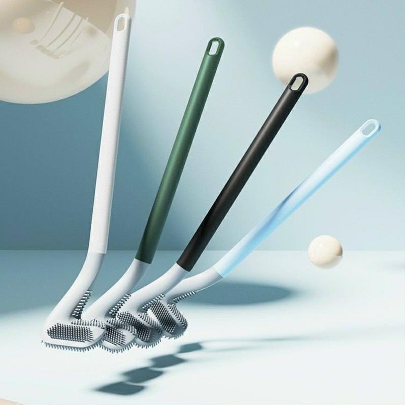 Cọ Toilet Silicon Chổi Cọ Bồn Cầu Nhà Vệ Sinh Gắn Tường