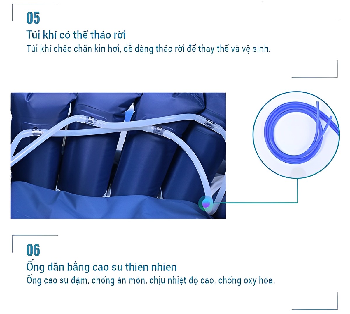 Đệm hơi chống loét,nệm hơi chống loét có khoét lỗ vệ sinh,đệm chống loét,chống hăm ,nở cho người bệnh