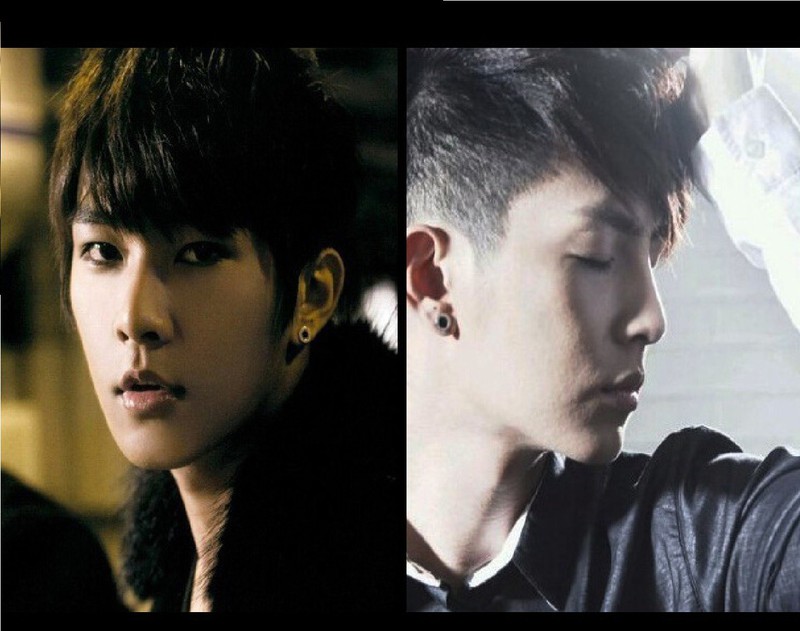 Đôi Bông tai nam titanium mạ bạc 925 siêu đẹp sang trọng