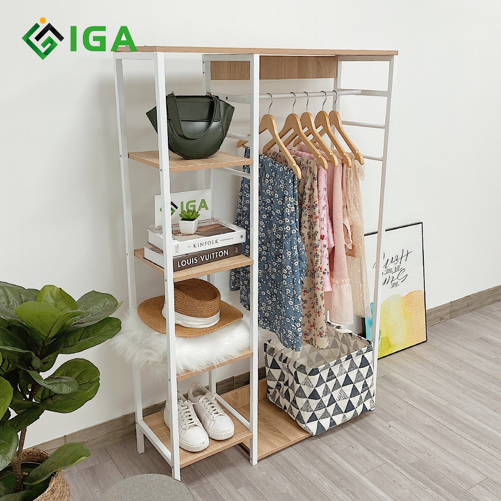 Giá treo quần áo IGA Hanger nội thất phòng ngủ hiện đại - GM08