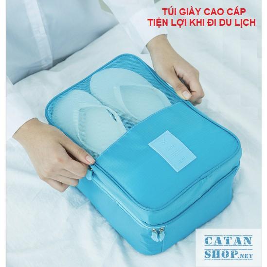 Túi Đựng Giày Cao Cấp, Túi Du Lịch Hàn Quốc, chống thấm ngăn mùi, xếp gọn đa năng trong vali túi Bag in Bag