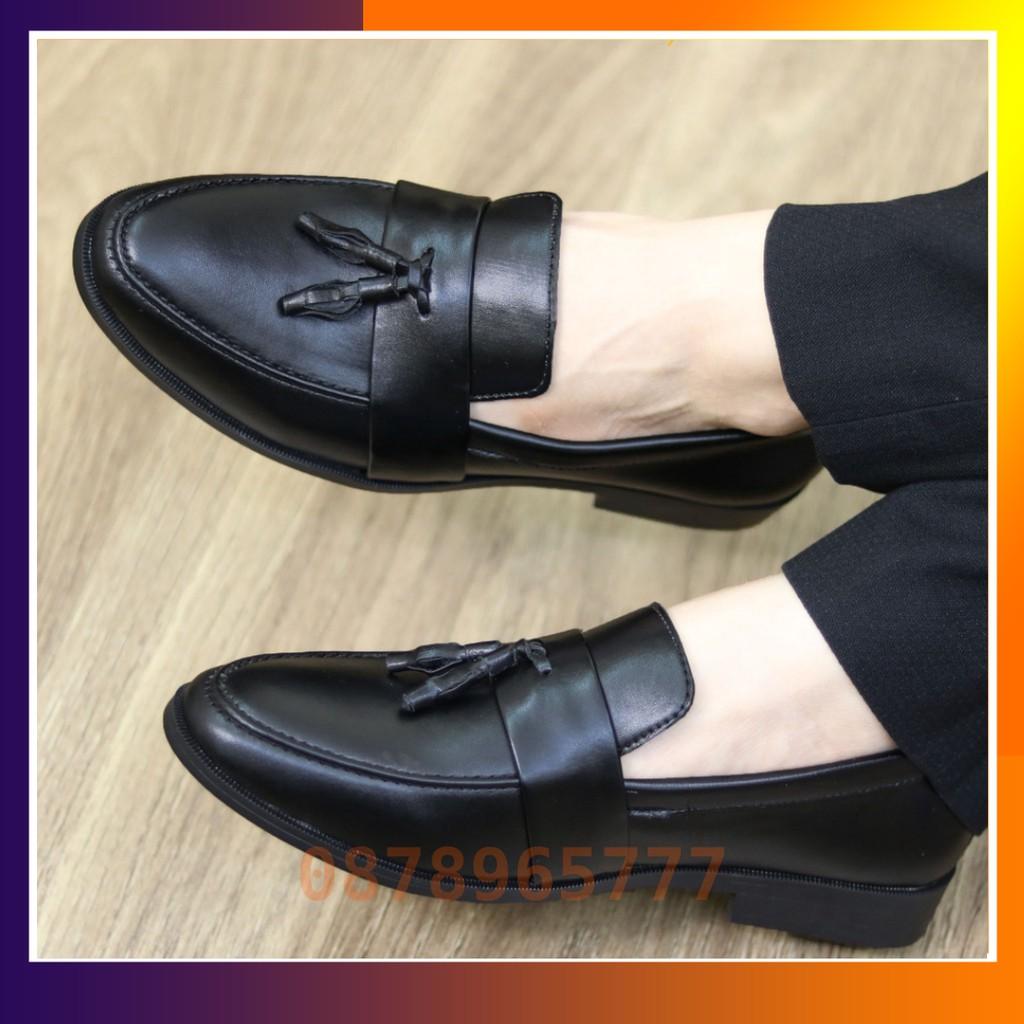 Giày Lười Nam Đẹp Giá Rẻ Da Trơn Mã L192