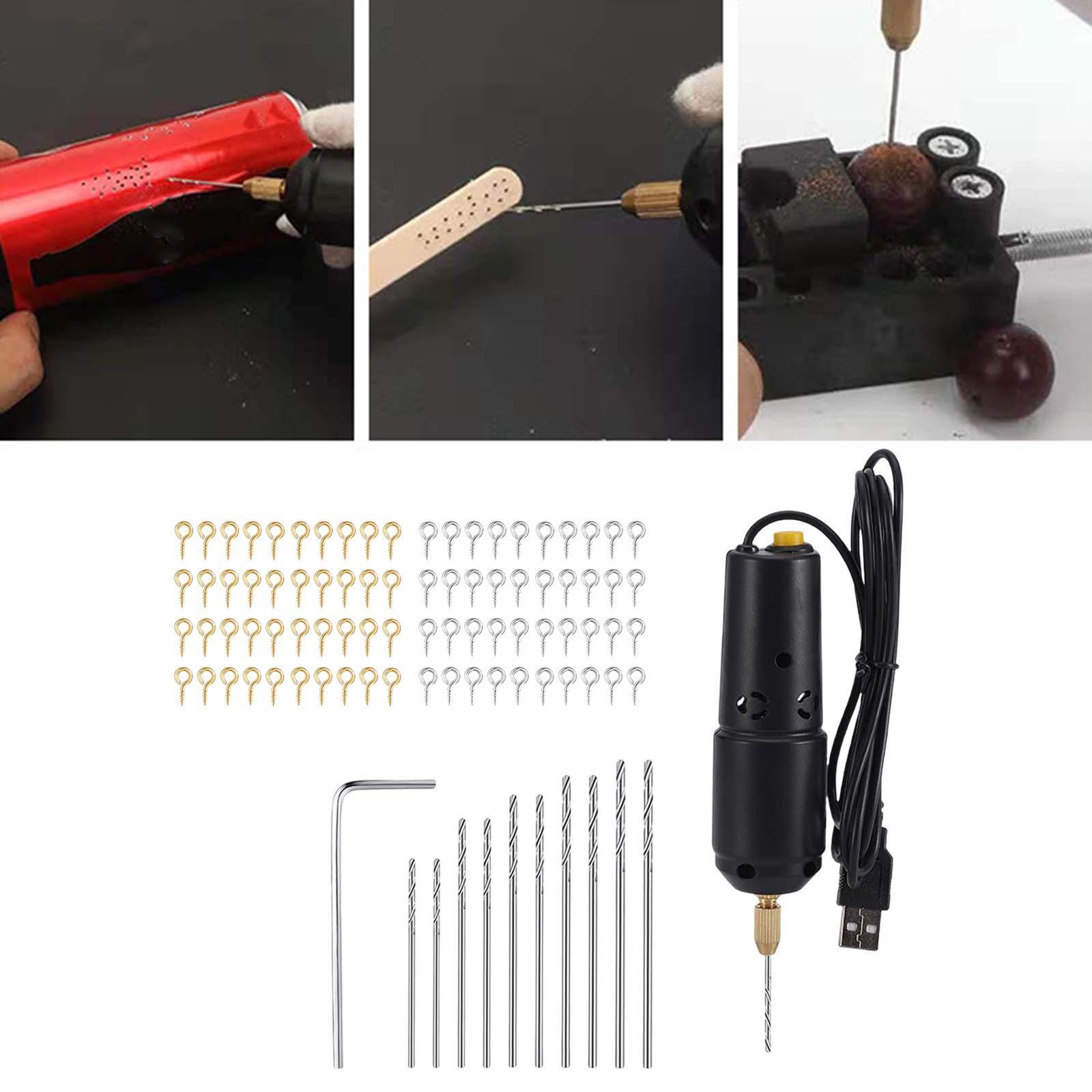 Mini Electric Drill Jewelry Tools for Keychains Making Wood DIY Wood Craft