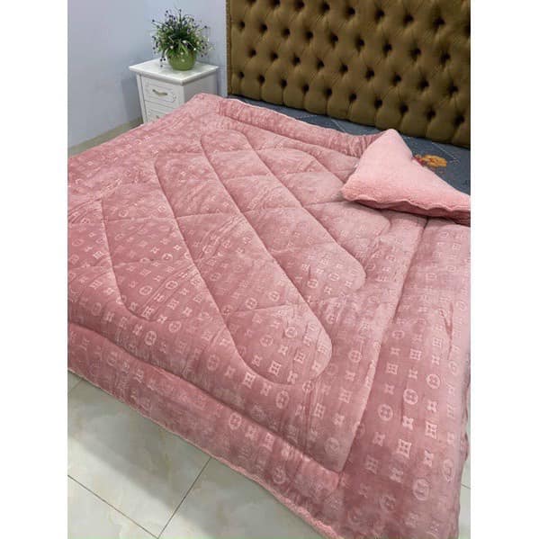 Chăn Cừu Chữ Vạn hàng dày 3 lớp siêu ấm 3,2kg 2mx2m3