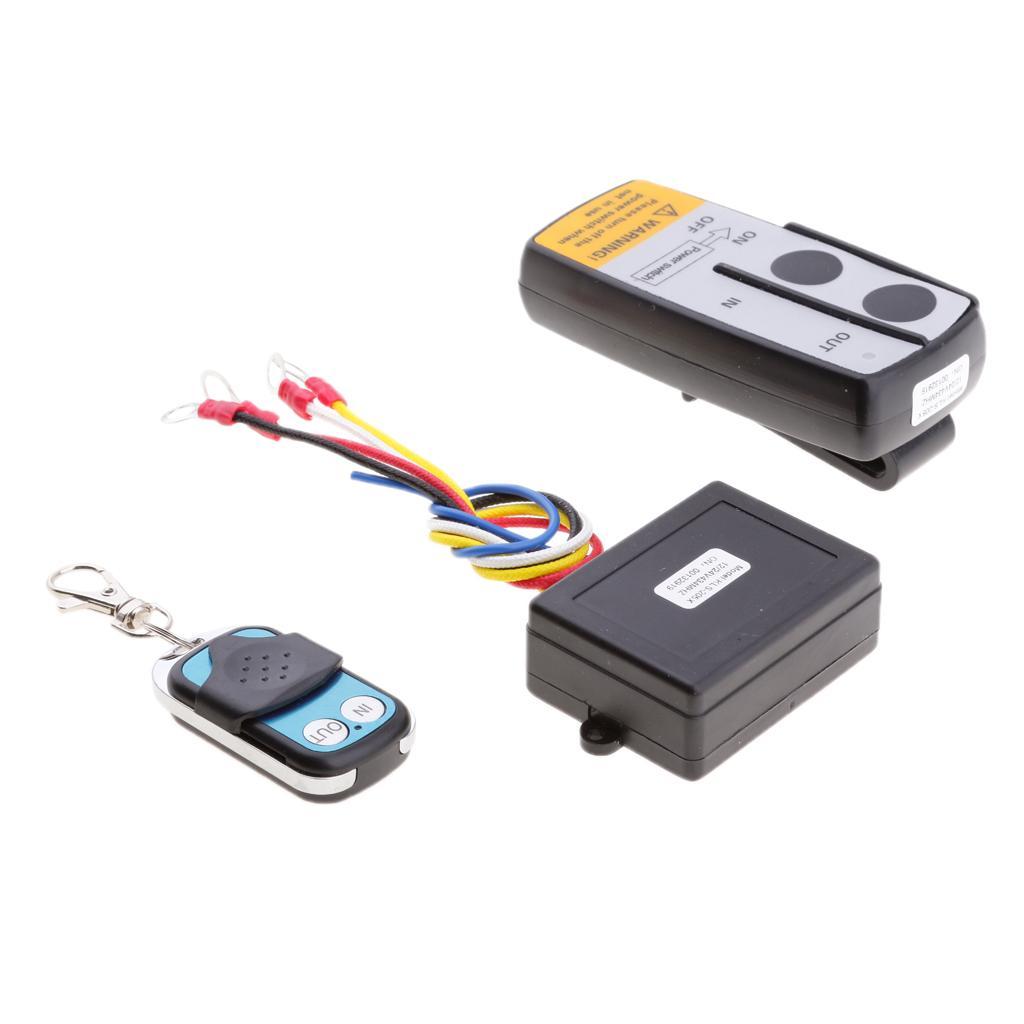 3Pcs Heavy Duty 50ft 12V Car ATV Winch Remote Receiver Winch Tools New