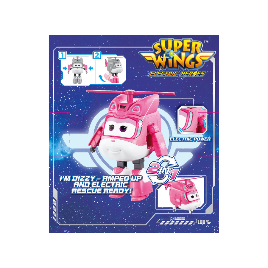 Đồ Chơi Robot Biến Hình Cỡ Lớn Dizzy Khéo Léo SUPERWINGS YW780240