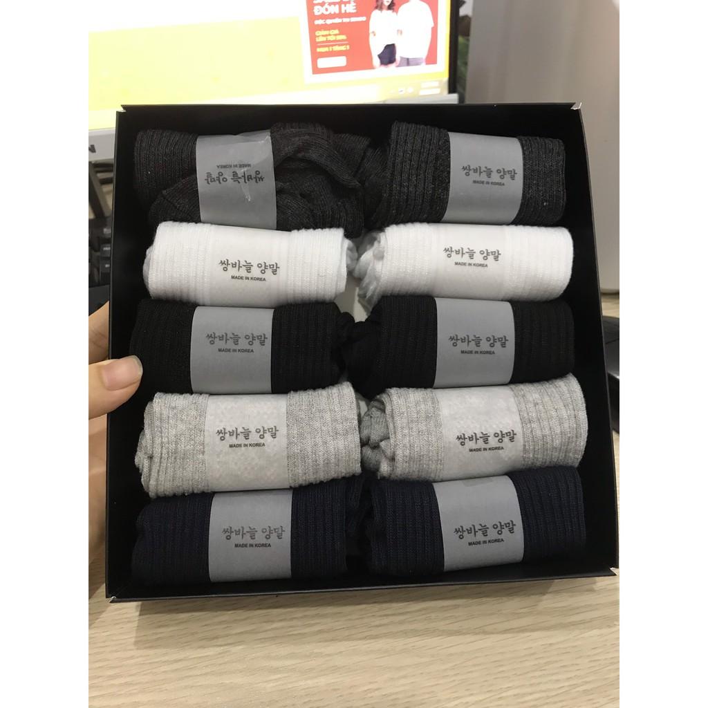 Set 10 Đôi Tất Cổ Ngắn Khử Mùi Chống Hôi Chân Nam hàng xuất Hàn