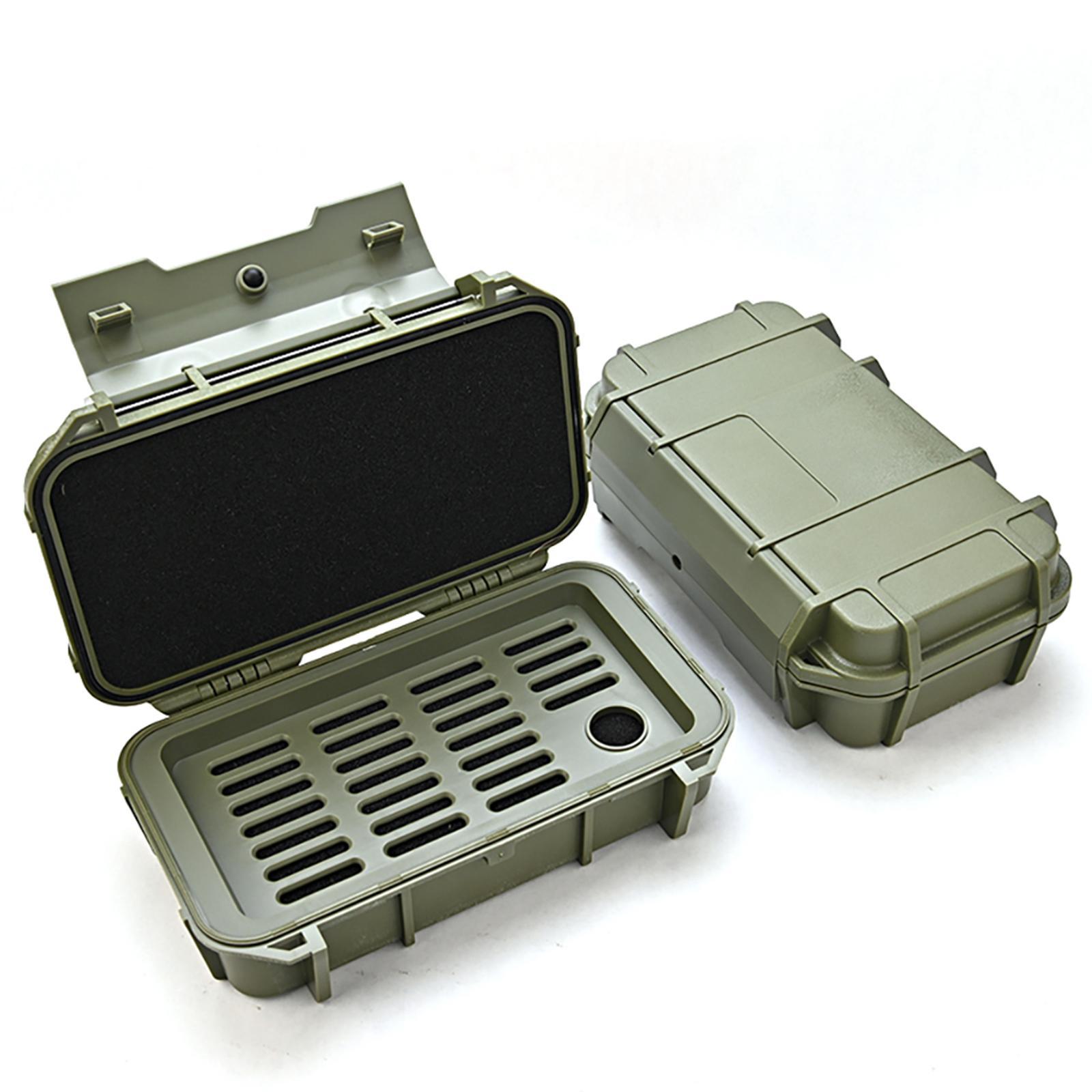 Double Layer Waterproof Hard Tool Case Multifunctional Shockproof Impact Resistant Shockproof Carrying Case for Backpacking
