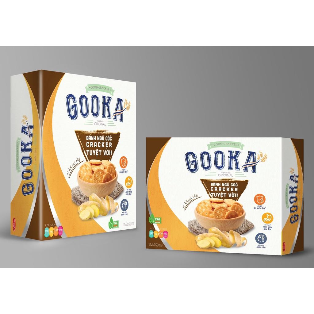 Bánh Ngũ Cốc Cracker GOOKA 160g – Thực phẩm dinh dưỡng Bibica