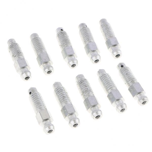 3x10 Pieces M8*1.25 Car Front Rear Brake Caliper Bleeder Screws 32mm
