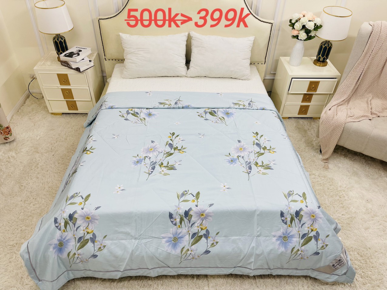 "NGÀY CỦA CHĂN LỤA HÈ" siêu Combo:Giảm 20%,mua dồn 10 cái hoàn tiền mặt 10%,bao Ship.