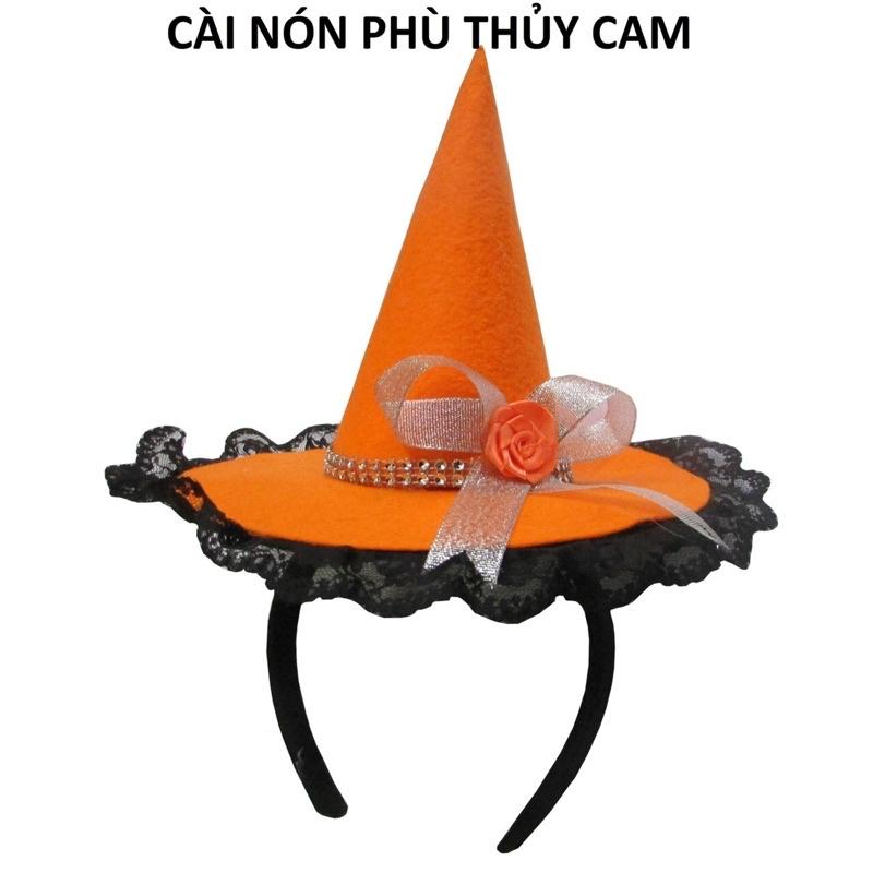 Cài nón phù thủy Halloween