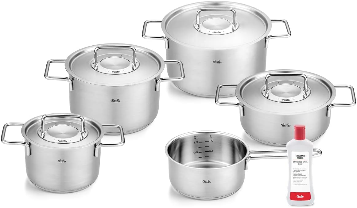 BỘ NỒI FISSLER PURE PROFI 5 TẶNG KÈM LỌ VỆ SINH ĐỒ INOX FISSLER Hàng Chính Hãng