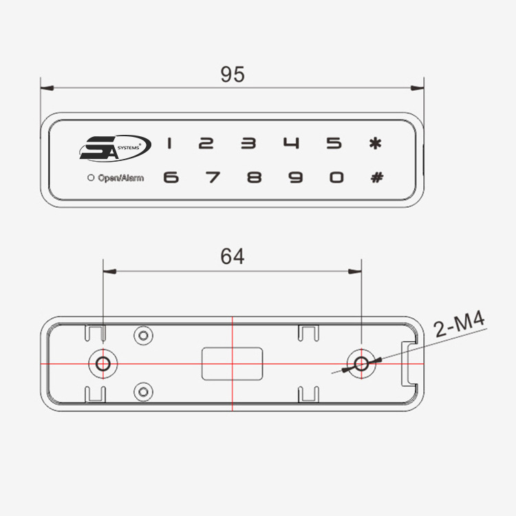 KHOÁ MẬT MÃ TỦ ĐỒ NGĂN KÉO 5A F001