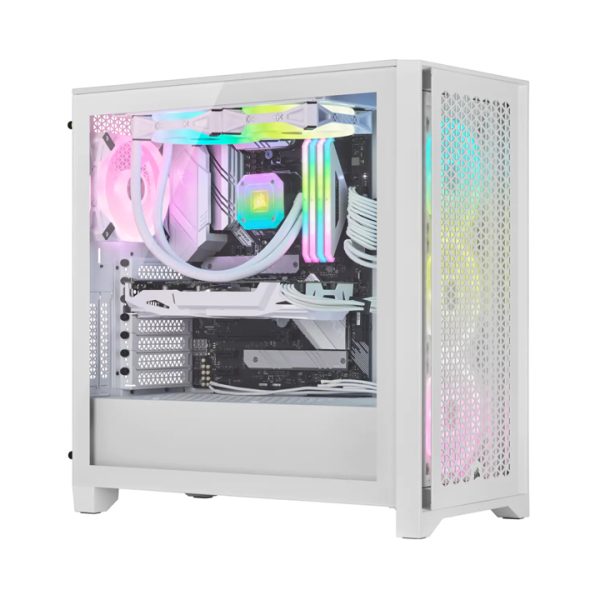 Vỏ Máy Tính Corsair iCUE 4000D | RGB | AIRFLOW QL True |  White ( CC-9011232-WW ) - Hàng Chính Hãng